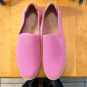 UGG hot pink size 10 slip on tennis shoes